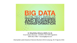 Dr. Wing Wahyu Winarno, MAFIS, CA, Ak. Forum Sistem Informasi