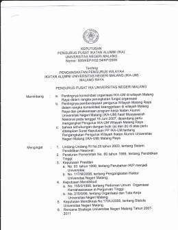 sk pw malang raya 2011-2015 - IKA- UM