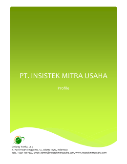 IMU Profile v 1 - INSISTEK MITRA USAHA, PT.