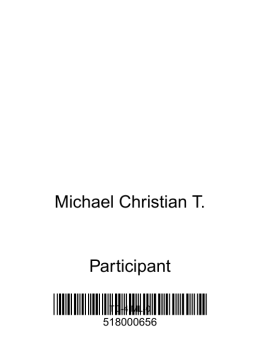 Michael Christian T. Participant