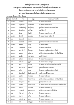 Open รายชื่อ-ตารางการอบรม