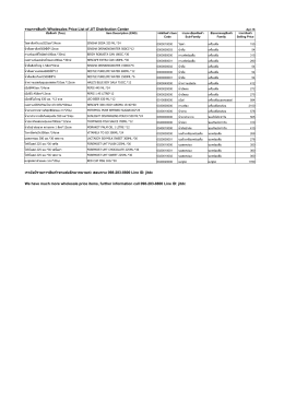 JIT Distribution Product List