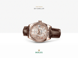 นาฬิกา Rolex Sky-Dweller รุ่น: เอเวอร์โรสโกลด์ (Everose gold) 18 ct