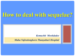 How to deal with sequelae? - สมาคมพยาบาลโรคมะเร็งแห่งประเทศไทย
