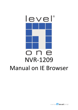 Manual NVR-1209 - Indigo Distribution