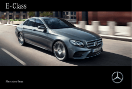Catalog E-Class - Mercedes
