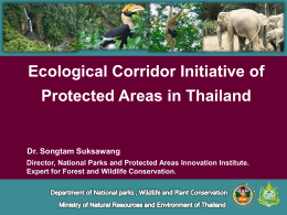 Ecological Corridor Initiative of Protected Areas in Thailand
