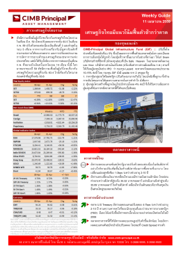 Weekly Guide เศรษฐกิจไทยมีแนวโน้มฟื้นตัวช้ากว่าคาด
