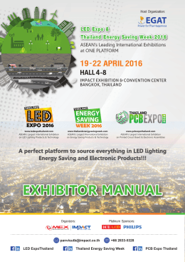 exhibitor manual - Led Expo Thailand