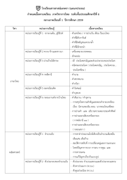 หลักสูตรภาษาไทย