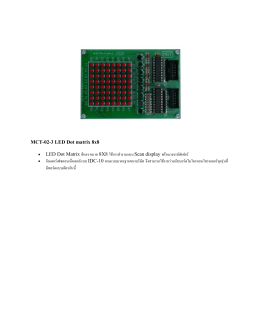 MCT-02-3 LED Dot matrix 8x8 • LED Dot Matrix สีแดง ขนาด 8X8 ใช