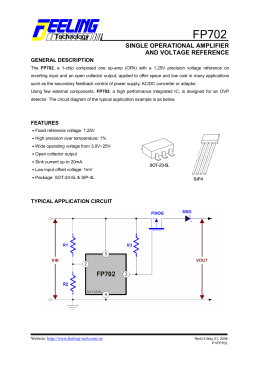 SINGLE OPERATIONAL AMPLIFIER AND VOLTAGE REFERENCE