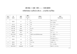 คำศัพท์HSK ระบบใหม่(ระดับ 3) — (ภาษาจีน