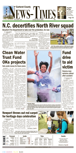 Clean Water Trust Fund OKs projects Fund drive
