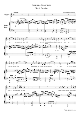 Cavatina (No. 40) from St. Paul [Tenor solo, Piano] - Free