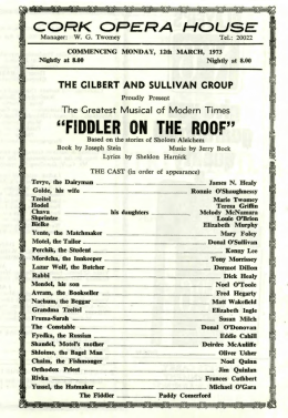 fiddler on the roof - Cork Past and Present