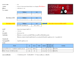 EVENT CODE งานแสดง ผู  จัดงาน วัน / เวลาแสดง เลื่อนว