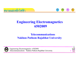 Engineering Electromagnetics 6502009