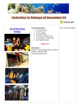 Activities in Pattaya of Dec `15