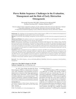 Pierre Robin Sequence: Challenges in the Evaluation, Management