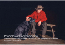 Principle of communication