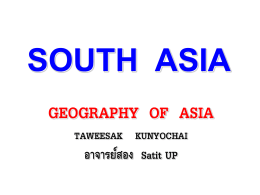 GEOGRAPHY OF ASIA