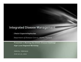 Dr. Chaisri Supornsilaphachai - Integrated Disease Management