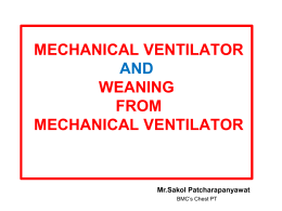weaning from mechanical ventilator