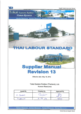 thai labour standard : tls 8001-2010