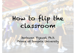 How to flip the classroom.key