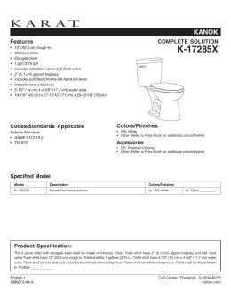 K-17285X - Karat Sanitaryware