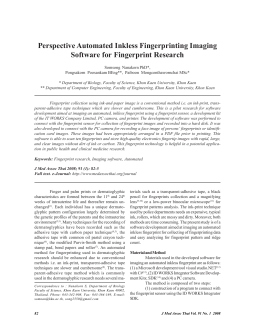 Perspective Automated Inkless Fingerprinting Imaging