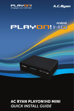 AC RyAn PlAyon!HD Mini quick install guide
