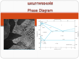 บทที่ 9 Phase Diagram