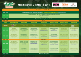 Main Congress: D 1 (May 19, 2014)