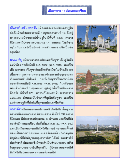 10 เมืองหลวงในอาเซียน