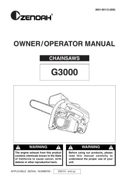 OWNER / OPERATOR MANUAL