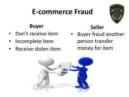 เอกสารประกอบ-E-commerce Fraud
