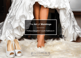 The Art of Weddings - Pullman Bangkok Grande Sukhumvit