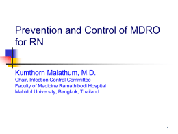 10.30 Prevent and Control of MDRO