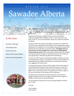 Sawadee Alberta - Alberta Thai Association