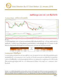 Gold Direction By GT Gold Bullion: 22 January 2016