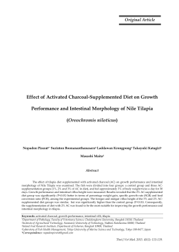 Effect of Activated Charcoal-Supplemented Diet on Growth
