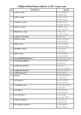 รายชื่อผู  แทนบริษัทสมาชิกชมรมวาณิชธนกิจ (ณ วันที่5 กรกฎาคม 2559)