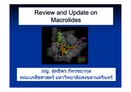 Review and Update on Macrolides