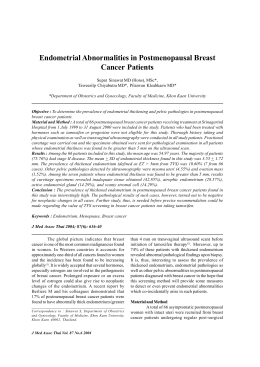 Endometrial Abnormalities in Postmenopausal Breast