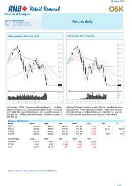 Futures daily - RHB Securities (Thailand) PCL.