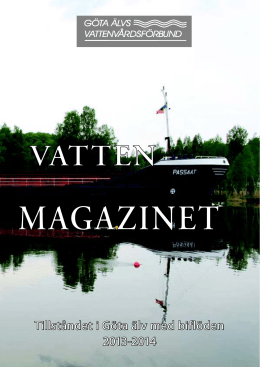 Vattenmagazinet 2013-2014 - Göta älvs vattenvårdsförbund
