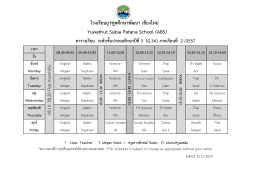 โรงเรียนยุว ฑูต ศึกษาพัฒ นา เชียงใหม Yuwathut Suksa Patana School