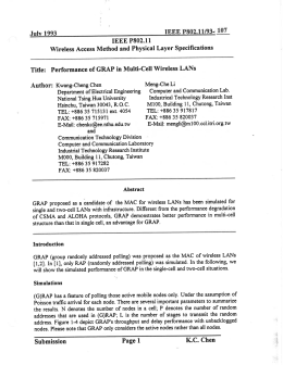 July 1993 IEEE P802.11 Wireless Access Method and Physical